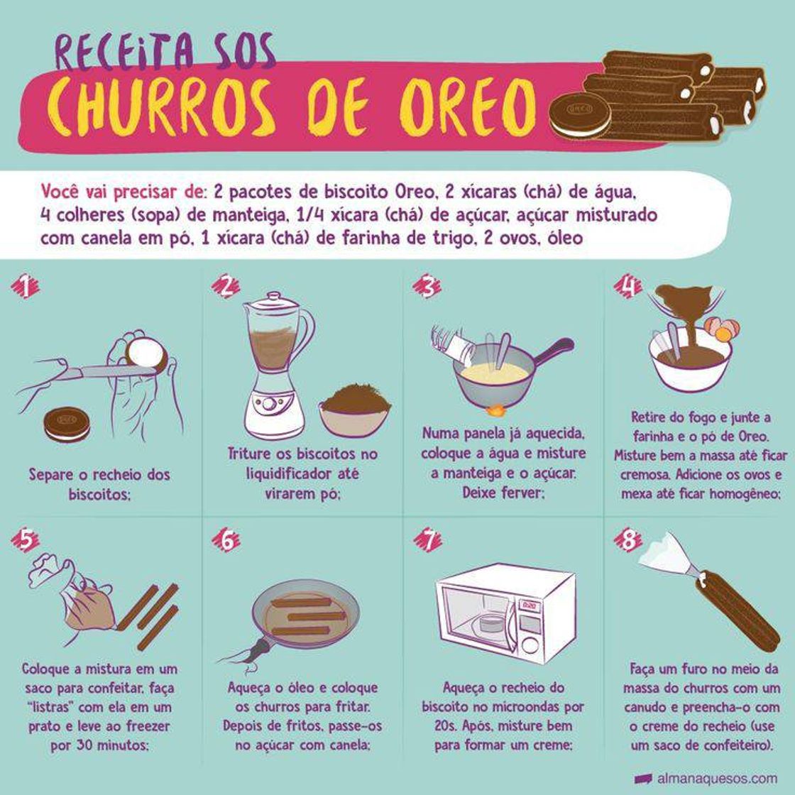 Fashion churros de oreo