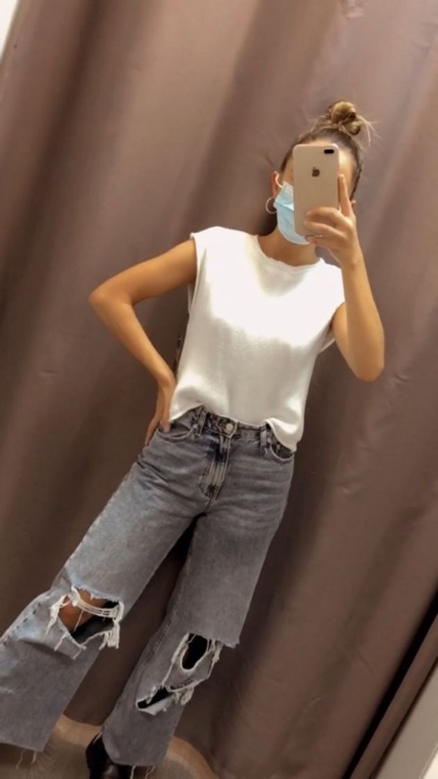 Ripped '90s jeans - Denim - Woman