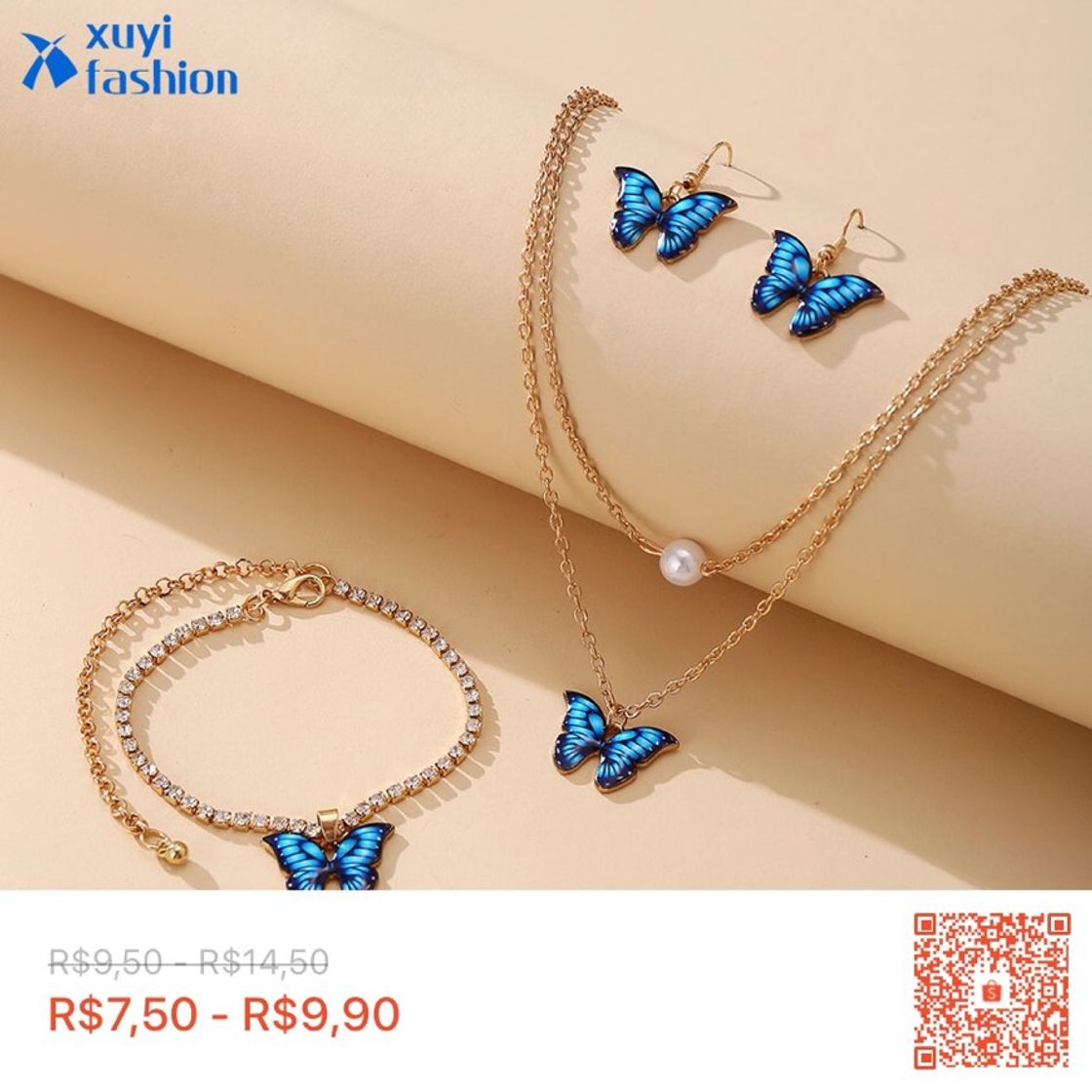 Fashion Conjunto borboleta