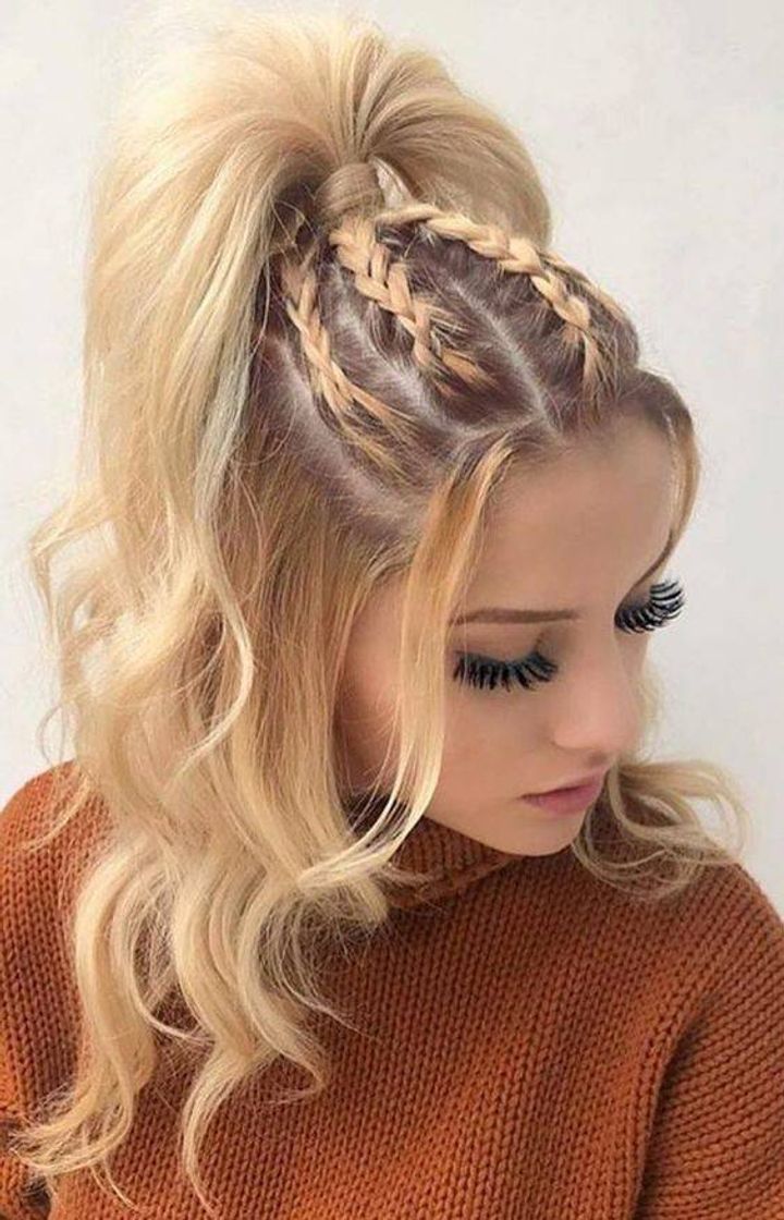 Moda Penteado com trança