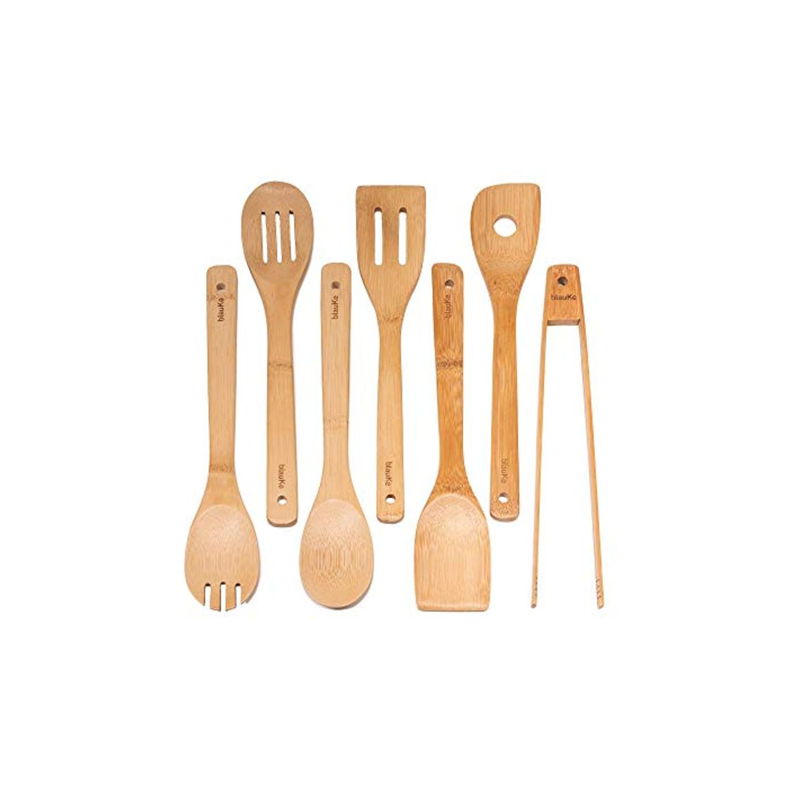 Product Juego de Utensilios de Cocina de Bambú - Set de 7 Utensilios