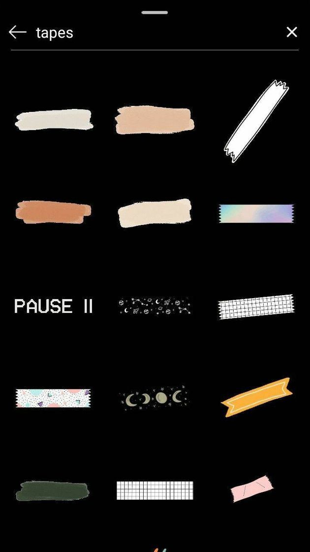 Fashion Tapes para story