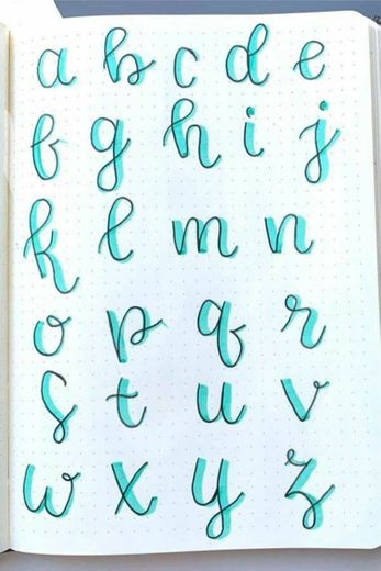 Lettering blue