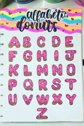 Lettering donuts