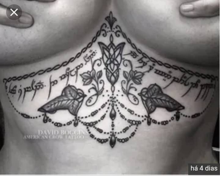 Tatoo para quem, assim como eu, gosta de Senhor dos anéis.