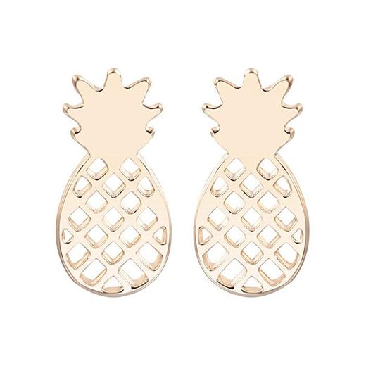 zmvise Stud Pendientes chapado en plata Brincos BFF Ear Stud Feather Dream