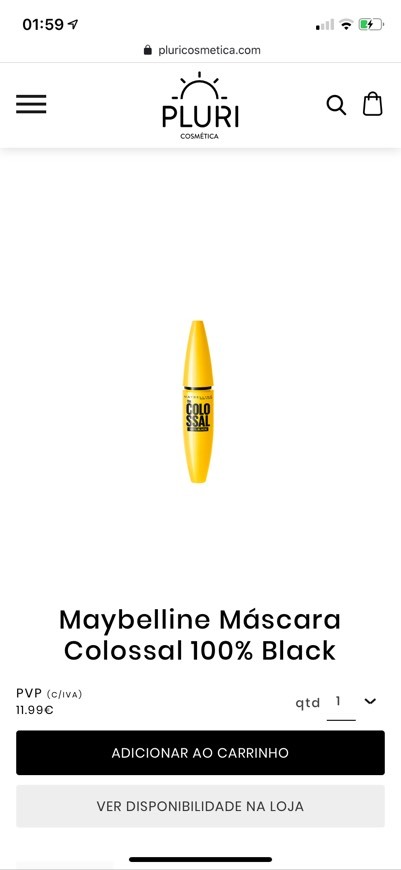 Moda Rímel maybelline