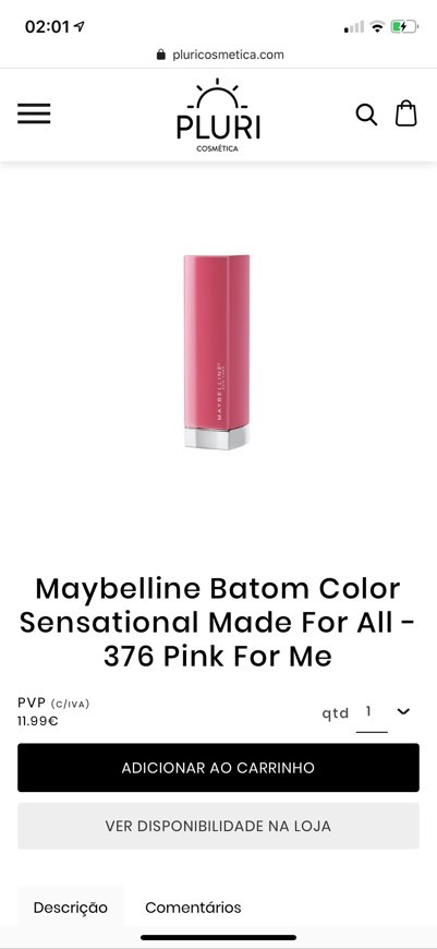 Fashion Batom maybelline