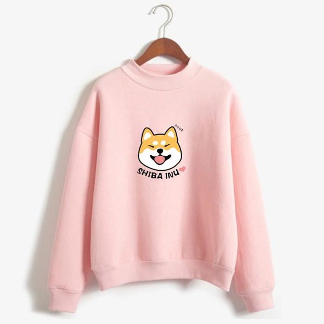 Moda Sudaderas Mujer Women Harajuku Hoodies Cartoon Dog Shiba Inu Anime Printed Sweatshirt Sudadera Mujer Moletom Feminino Kawaii Pullover Top Blue L