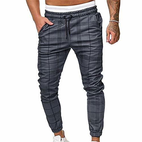 Pantalones Largos Deportivos De Jogging Running para Hombre, Morbuy Casual Tartán Pants