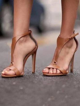 Products Simple Open Toe Sandal High Heels

