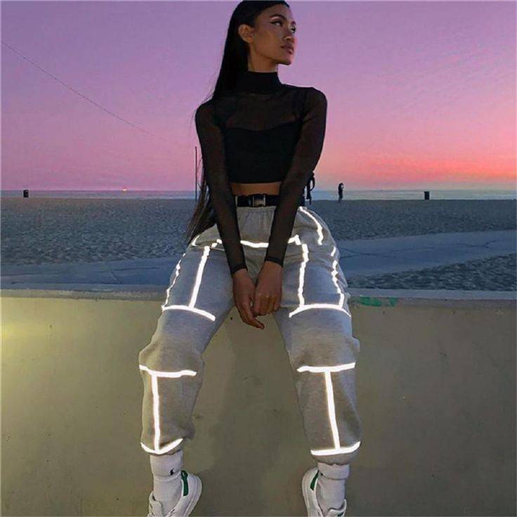 Fashion Calça reflective