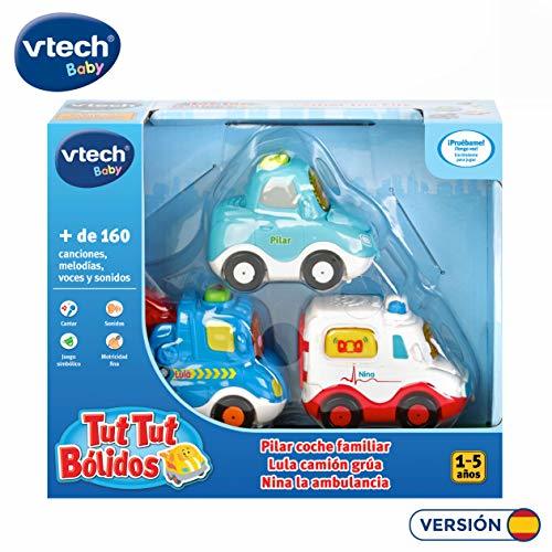 Productos VTech TutTut Bólidos Pack de 3 vehículos con botón Sorpresa, Lula camión