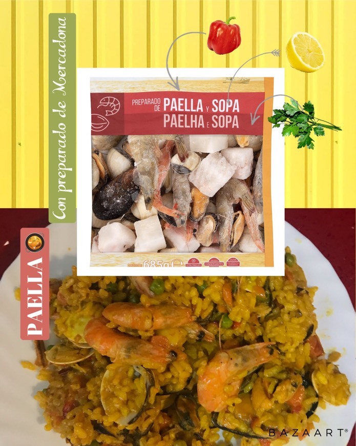 Moda Receta de paella con el preparado de mercadona