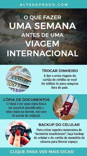 Fashion O que fazer uma semana antes de uma viagem Internacional 