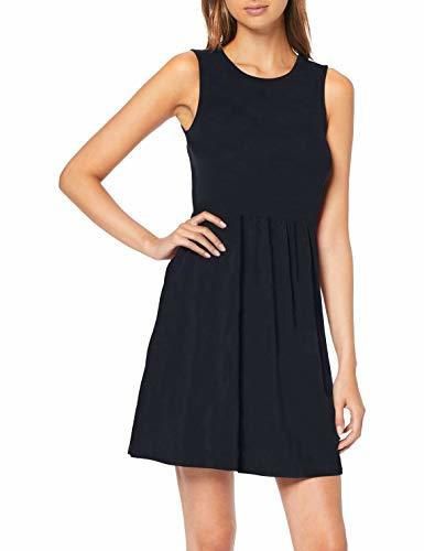 Only Onlniellaanne S/l Back Open Dress Box Vestido, Azul