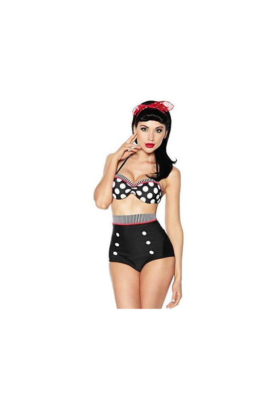 Biquini Retrô Pin Up Preto