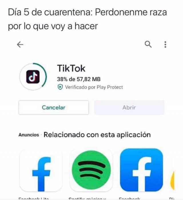 Aplicaciones TikTok -pasa el día en cuarentena aquí 