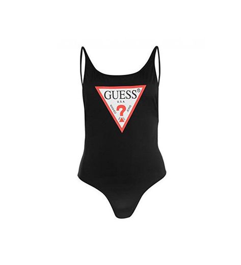 GUESS JEANS Swimsuit Logo Negro Mujer