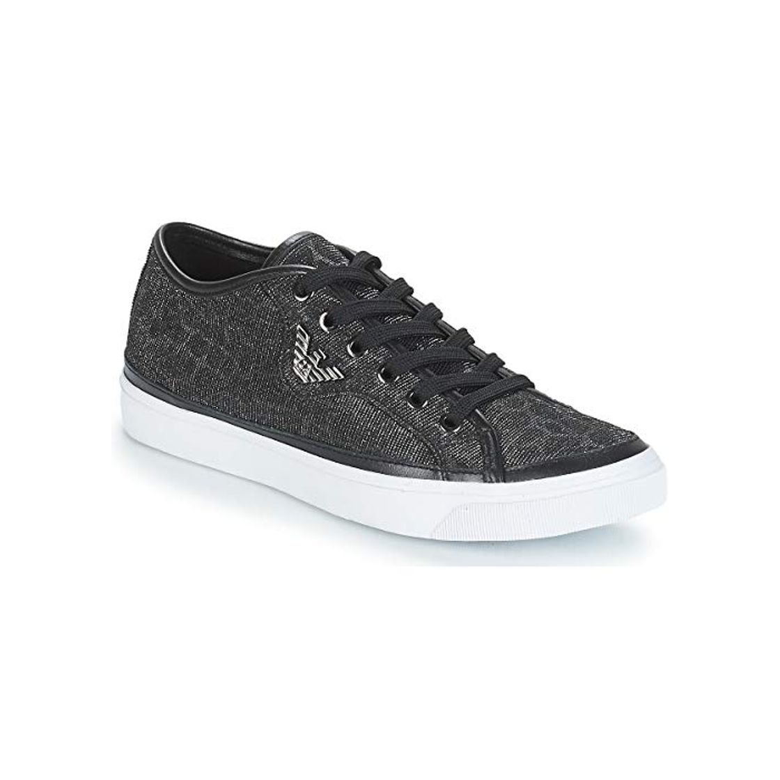 Products Emporio Armani Glitter Court Mujer Zapatillas Negro