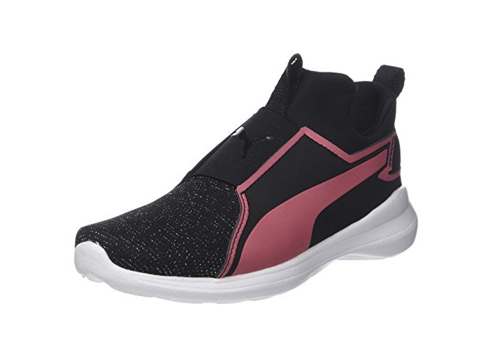 Products Puma Rebel Mid Gleam PS, Zapatillas Altas Unisex Niños, Negro