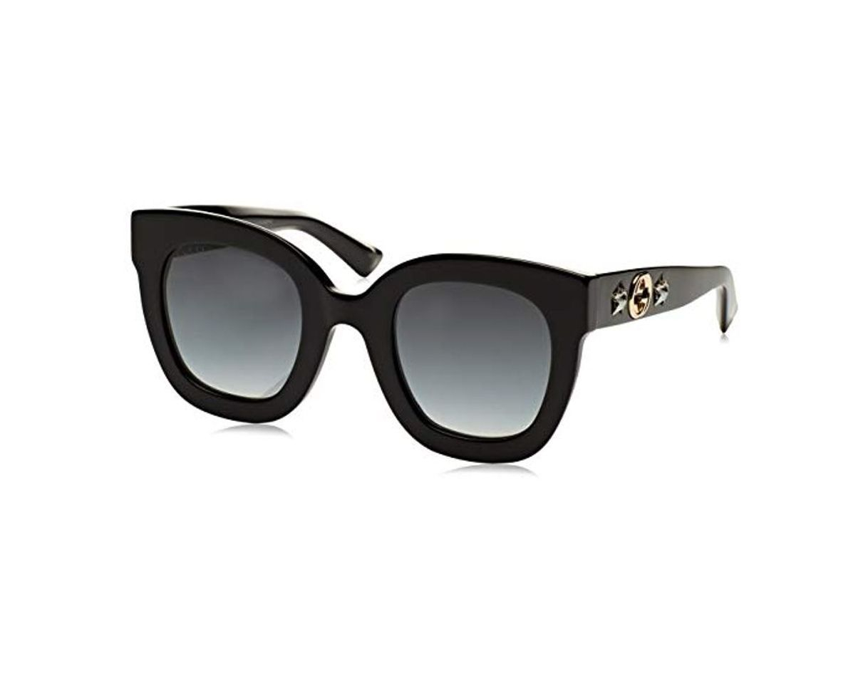 Moda Gucci Sonnenbrille GG0208S-001-49 Gafas de sol, Negro