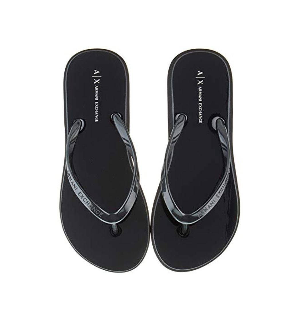 Products Armani Exchange Classic Flip Flop, Chanclas para Mujer, Negro (Black