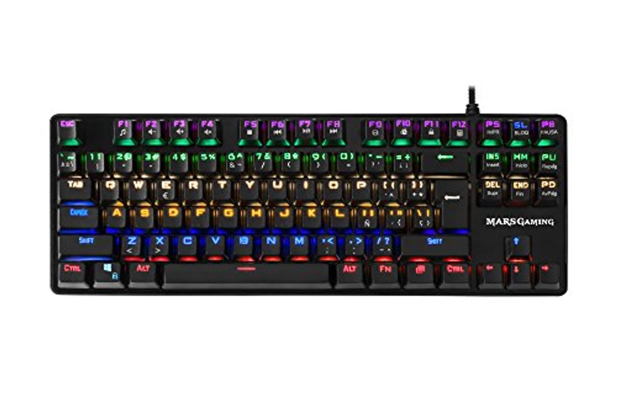 Product Mars Gaming MK4 MINI, teclado mecánico, 6 colores, switch OUTEMU marrón, ES