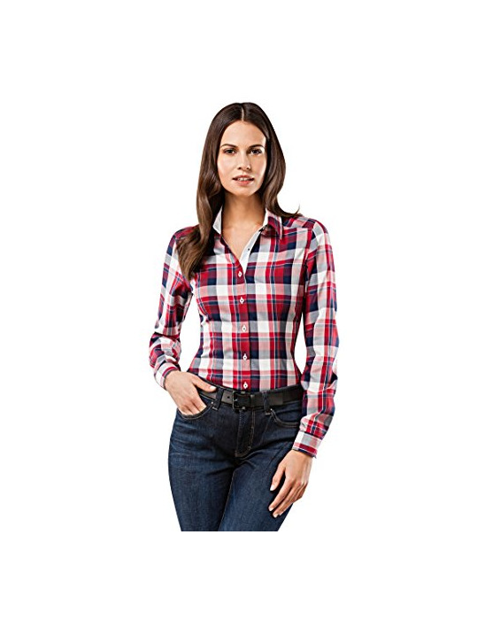 Product Vincenzo Boretti Camisa de Mujer Elegante y clásica, Ligeramente más angosta