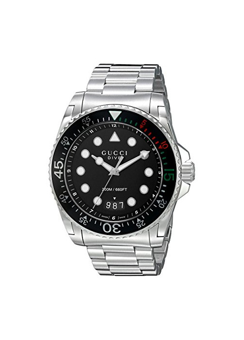 Product Gucci – Diver – Reloj de Pulsera analógico automático para Hombre Acero Inoxidable ya136208