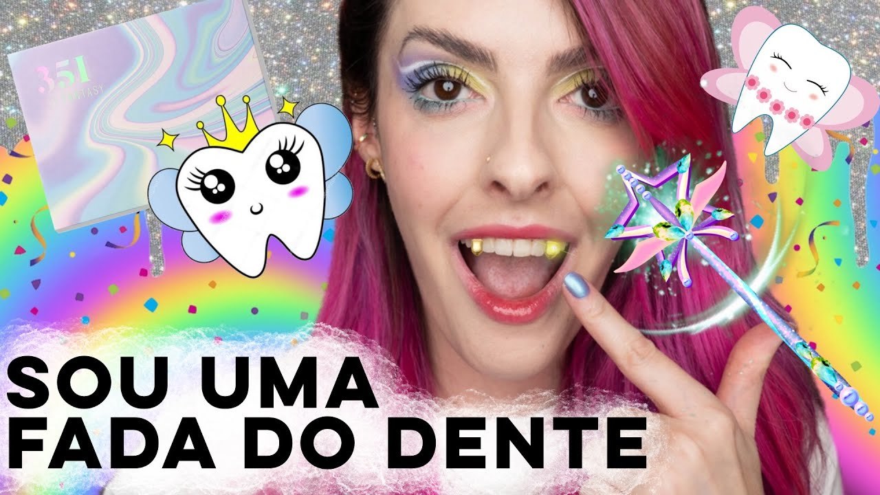 Fashion MAKE FADA DOS DENTE NEON SEM CÁRIE - YouTube