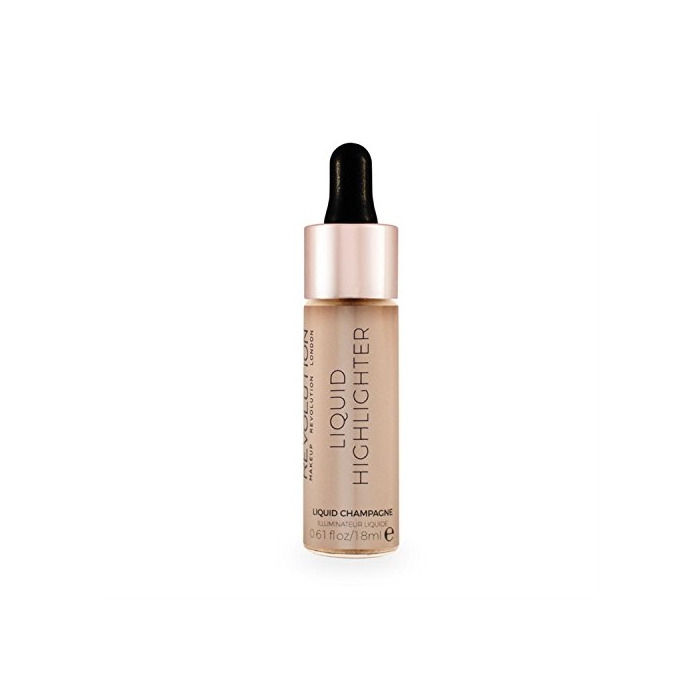 Productos Makeup Revolution Liquid Highlighter Champagne Rozświetlacz w płynie 18ml