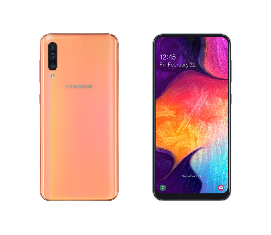 Producto Samsung Galaxy A50 Dual SIM 128GB 4GB RAM SM-A505FN/DS Orange Coral Pink