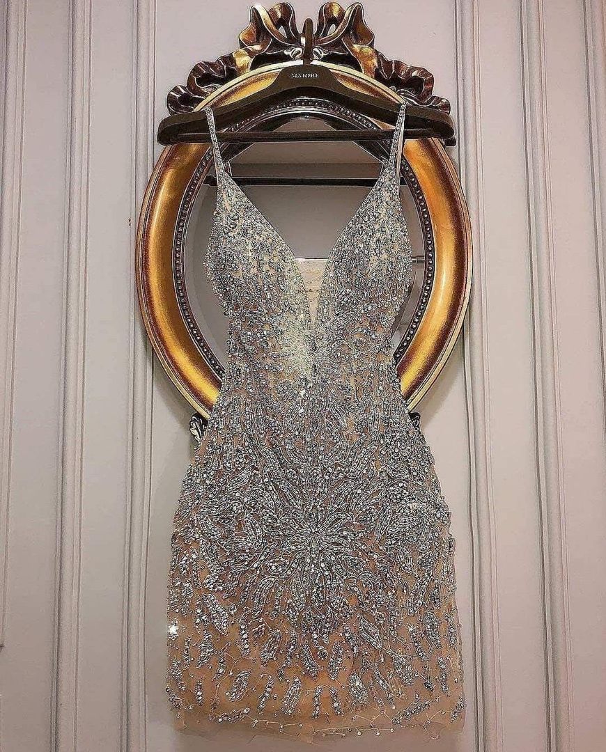 Social Vestido curto brilhante
