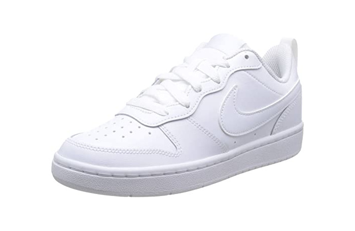 Moda Nike Court Borough Low 2, Zapatillas de Baloncesto para Niños, Blanco