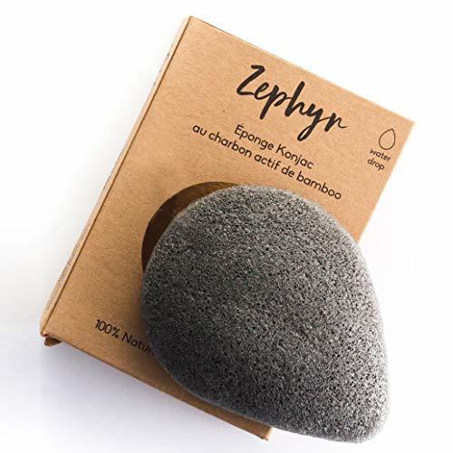 Social Esponja Konjac Zephyr® para la cara con carbón activo de Bambú