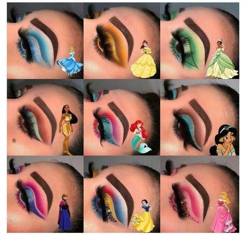 Moda  Maquiagens olhos de princesas 