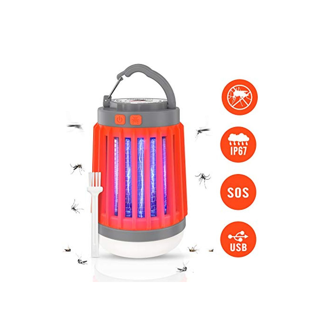 Social Aerb 3 en 1 Linterna Antimosquitos Eléctrica