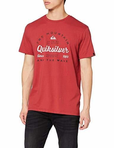 Quiksilver In Drop out Camiseta, Hombre, Rojo
