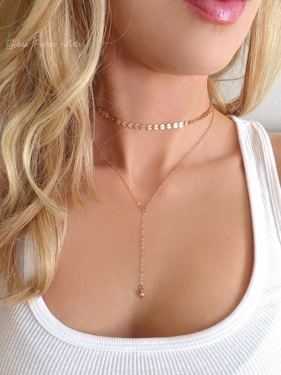 Moda choker rose gold