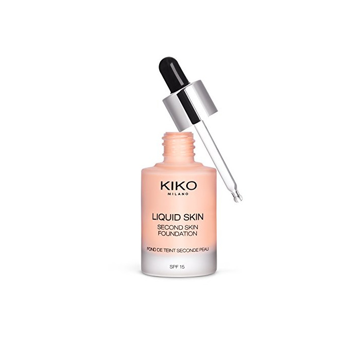 Product Kiko Milano líquido piel Second Skin Fundación Líquido Fundación con un efecto