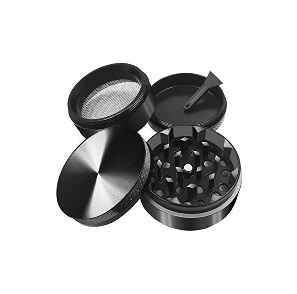 Home iLC Grinder Especias, Tabaco, Hierbas Grinder Metálico con Polen Colector 2" -