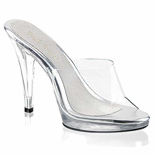 Fabulicious Flair-401 - Sexy Zapatos de tacón Alto Mujer Mini Plataforma Sandalias
