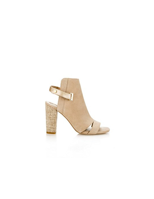 Product Botin Abierto Salsa Mujer con Mezcla de Materias 37 Beige