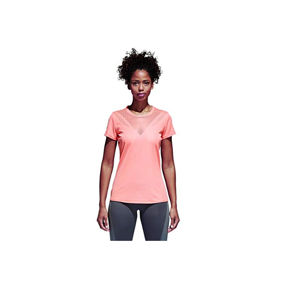 Products adidas Feminine tee Camisa de Golf, Mujer, Naranja