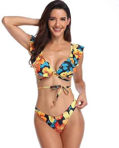 riou Bikini Conjuntos de Bikinis para Mujer Push Up Mujeres Traje de