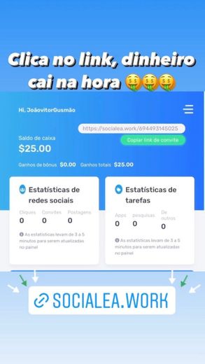 Ganhei 25 reais agora 