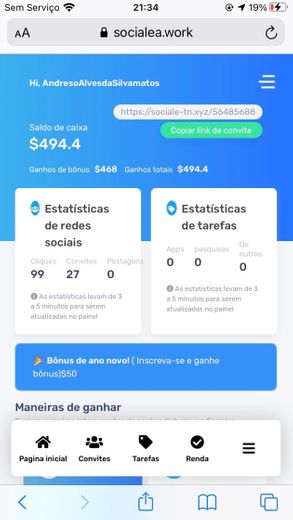 Ganhei 25 reais agora, App igual tiktok e kwai 