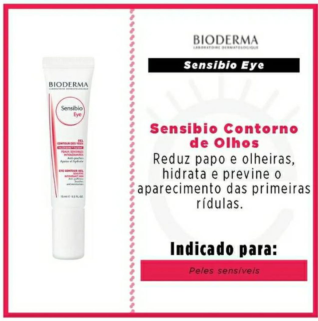 Fashion Gel Calmante Contorno de Olhos Bioderma Sensibio Eye - 15ml