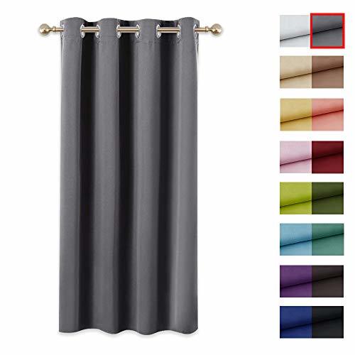 Social PONY DANCE Cortinas Opacas Modernas Grises - Cortinas Cortas Termicas Aislantes Frio